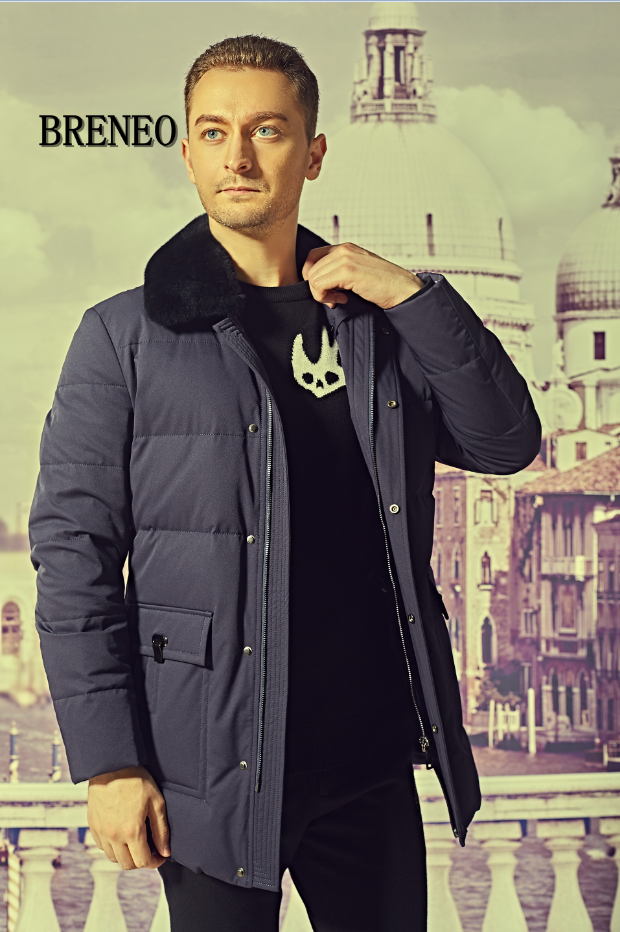2017年冬季大翻领加厚商务羽绒 - breneo,布雷洛,布雷洛男装