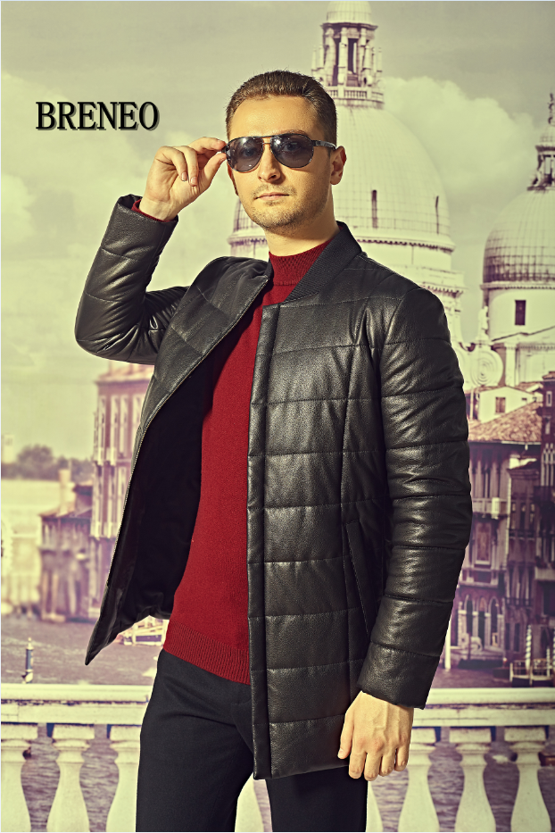 2017年冬季时尚棒球领羽绒皮衣 - breneo,布雷洛,布雷洛男装