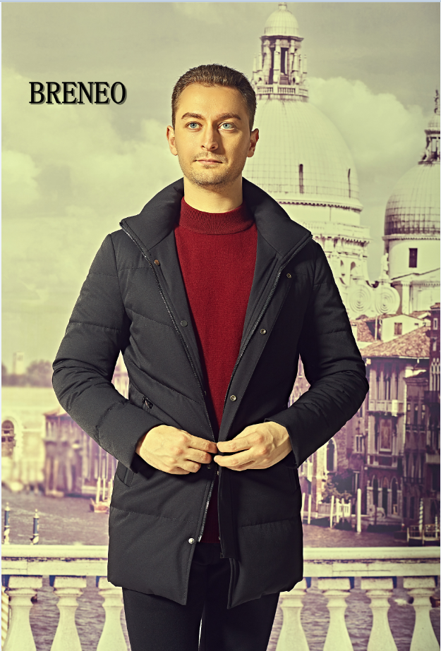2017年冬季休闲简约带帽羽绒 - breneo,布雷洛,布雷洛男装
